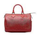 Louis Vuitton Epi Handbag Boston Bag Castilian Red