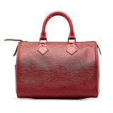 Louis Vuitton Epi Handbag Boston Bag Castilian Red