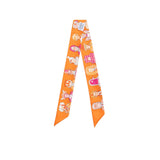 Hermes Twilly Dress Code Orange/Fuchsia/Blanc