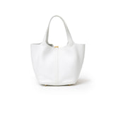 Hermes Picotin 22 New White Clemence Leather Hardware