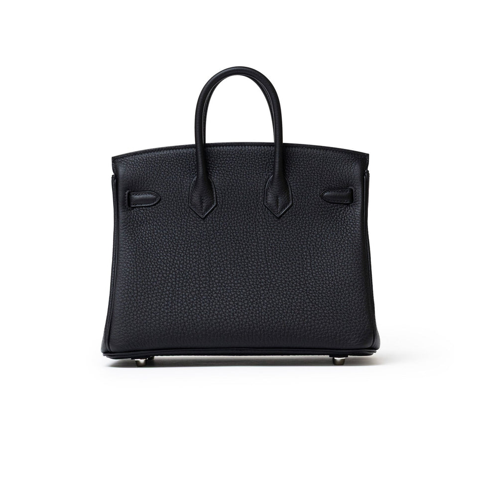 Hermes Birkin 25 Black Togo Palladium Hardware