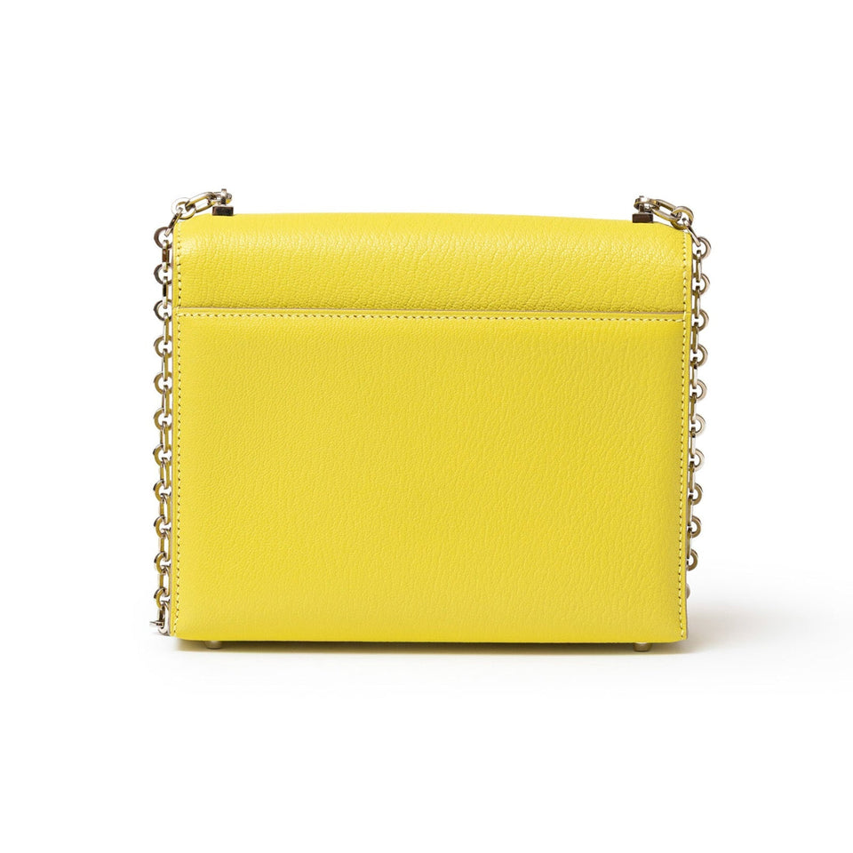 Hermes Mini Verrou Chaine Bag Lime Chevre Mysore Palladium Hardware