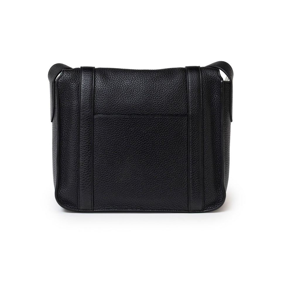 Hermes Steve Caporal Messenger 28 Black Clemence Palladium Hardware