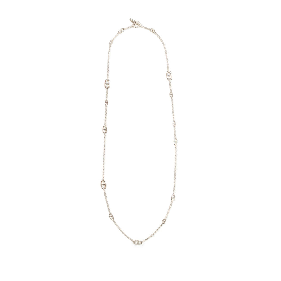 Hermes Farandole Long Necklace 120cm Silver Ag925