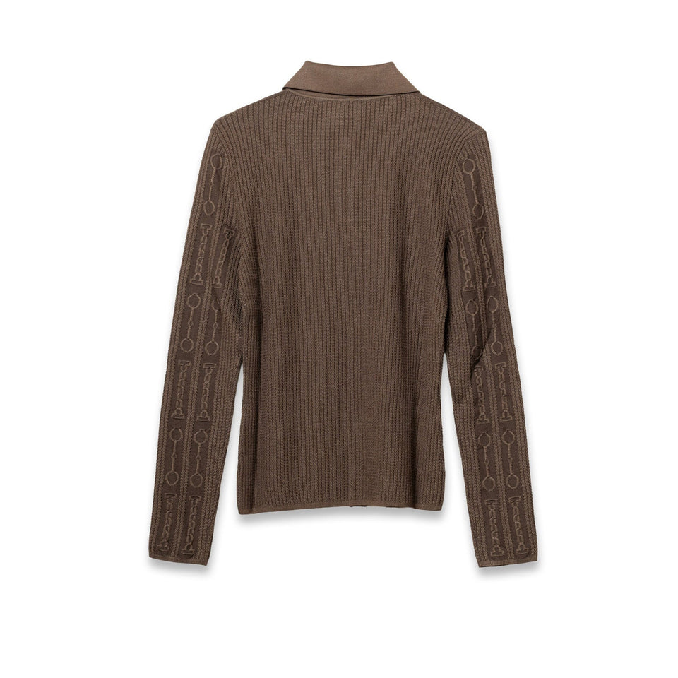 Hermes Inspiration Chemise igan Marron Tarn