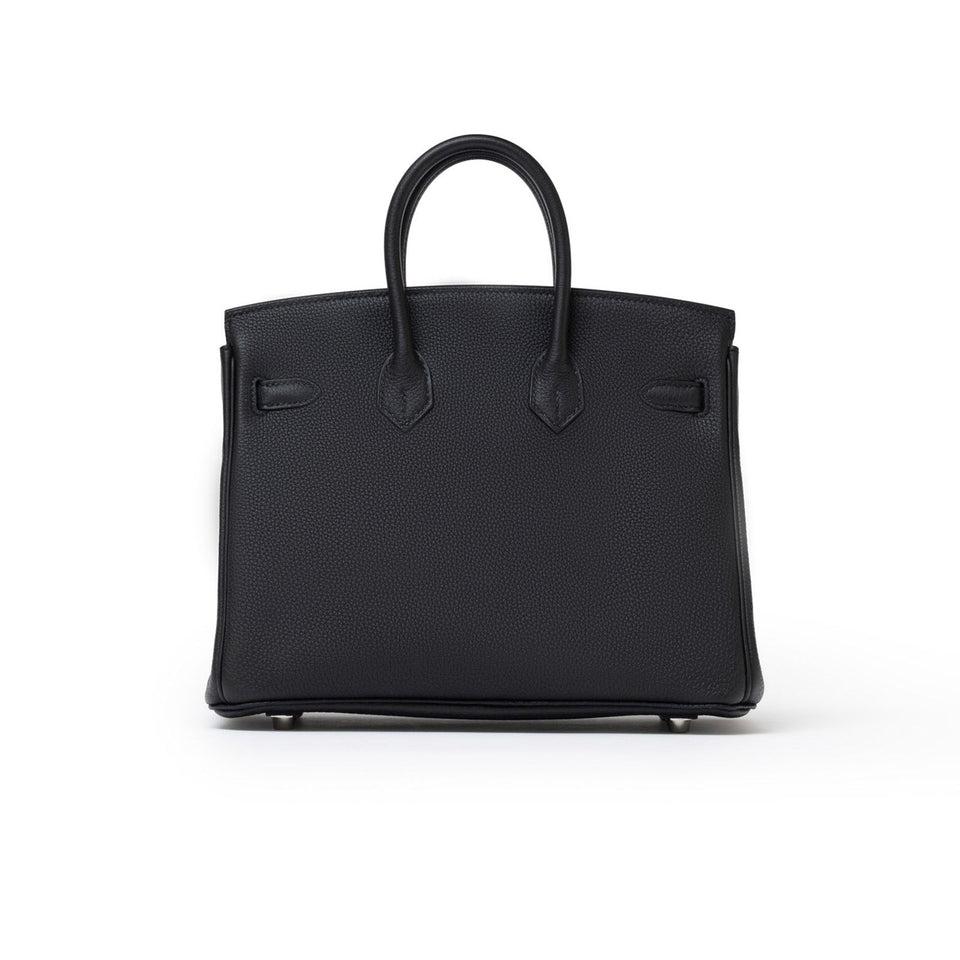 Hermes Birkin 25 Black Togo Palladium Hardware