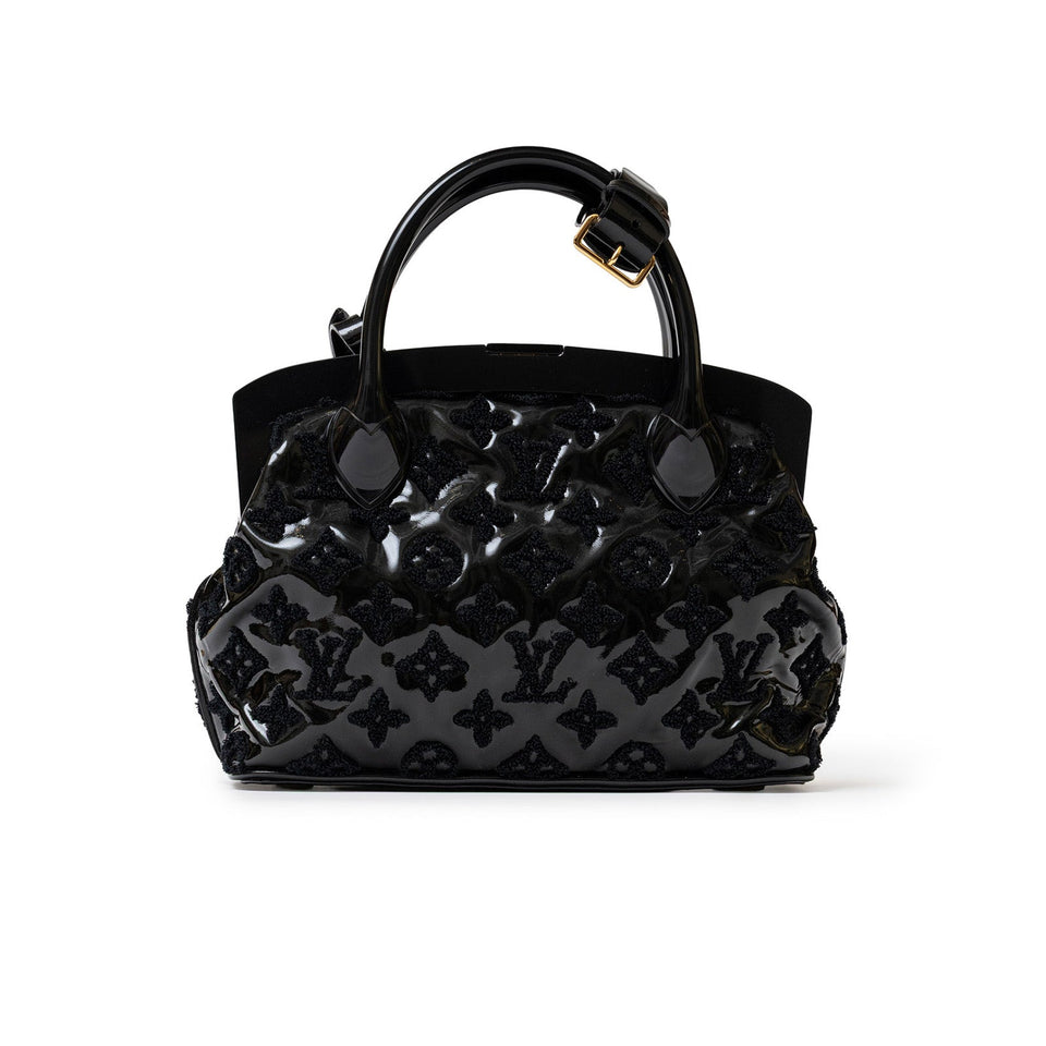 Louis Vuitton Fascination Lockit BB Black Patent Lambskin Gold Hardware