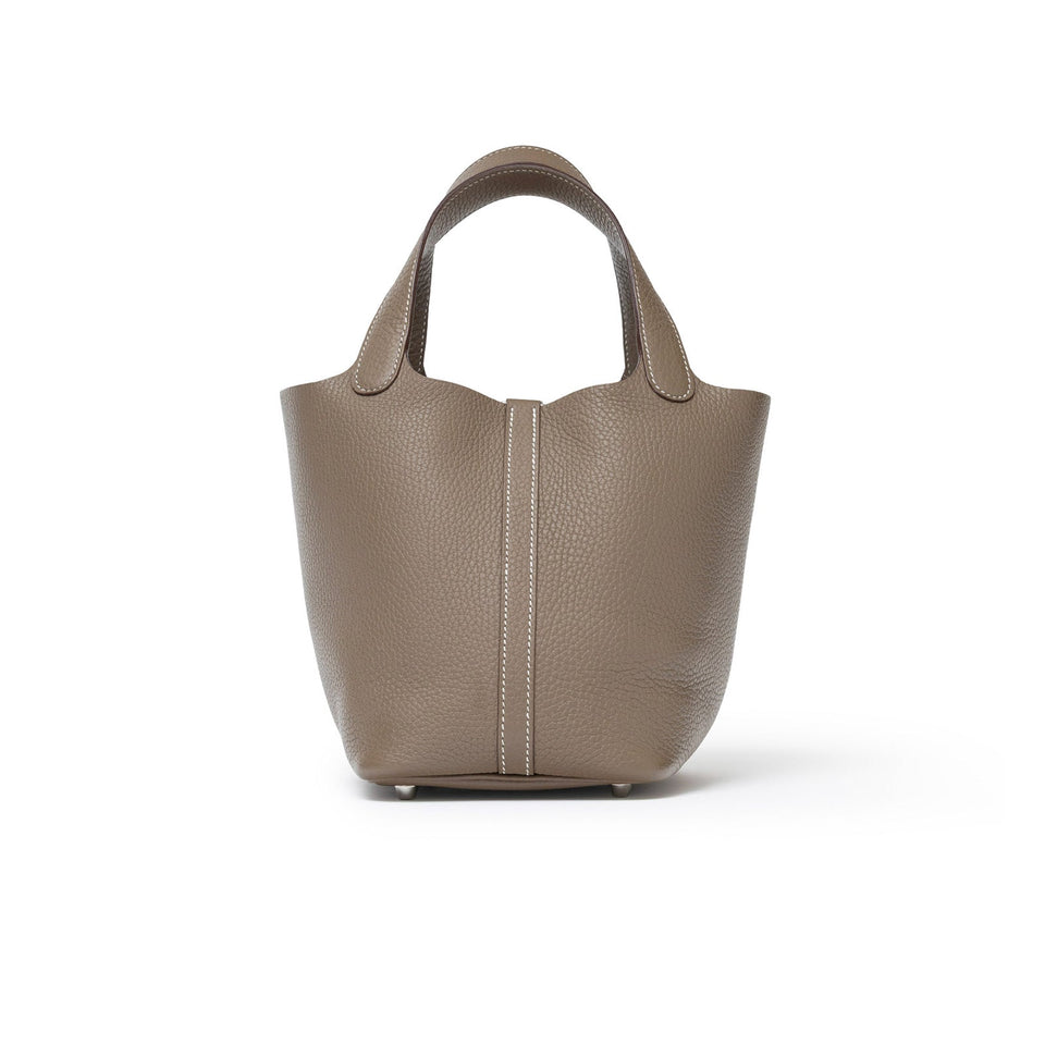 Hermes Picotin 18 Etoupe Clemence Palladium Hardware