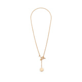 Hermes Ex-Libris Diamond Pendant Necklace Small model Rose Gold Au750