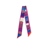 Hermes Twilly Camails Rouge/Violet/Marine