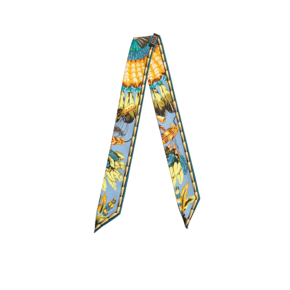 Hermes Twilly Dance Pacific Blue/Jaune/Gold