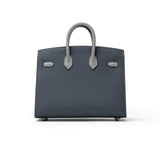 Hermes Sac Faubourg Birkin 20 "Rainy Days" Gris Misty Matte Alligator Permabrass Hardware