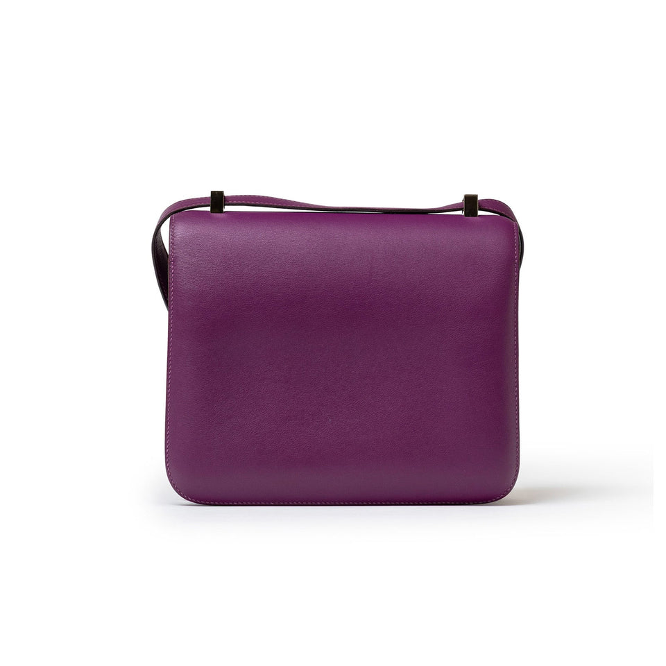 Hermes Constance 24 Anemone Swift Palladium Hardware