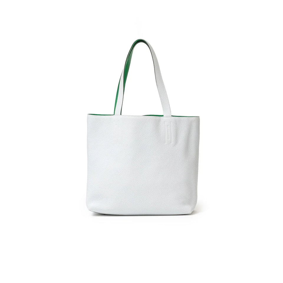 Hermes Double Sens 28 Blue/Vert Bicolor Clemence