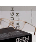 Luxury Burberry Eyewear Demo Square Horn-rimmed Eyeglasses Pink