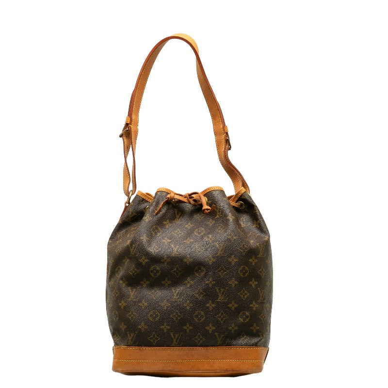 Louis Vuitton Monogram Noe Shoulder Bag Brown PVC Leather Louis Vuitton