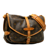 Louis Vuitton Monogram Shoulder Bag PVC/Leather Brown