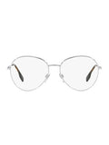 Luxury Burberry Eyewear Felicity Round Frame Eyeglasses Silver