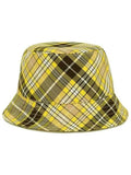 Luxury Burberry Vintage Check Reversible Bucket Hat Yellow
