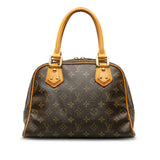 Louis Vuitton Monogram Handbag PVC/Leather Brown