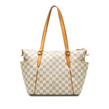 Louis Vuitton Totally PM in Damier Azur Tote Bag White