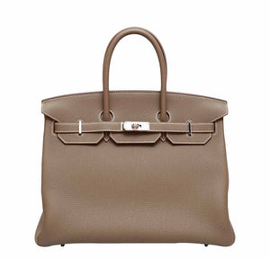 HermesBirkin 35 Etoupe Bag Togo PHW