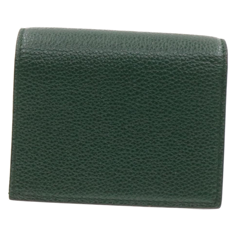 Gucci Zumi Long Wallet Leather Green am272b