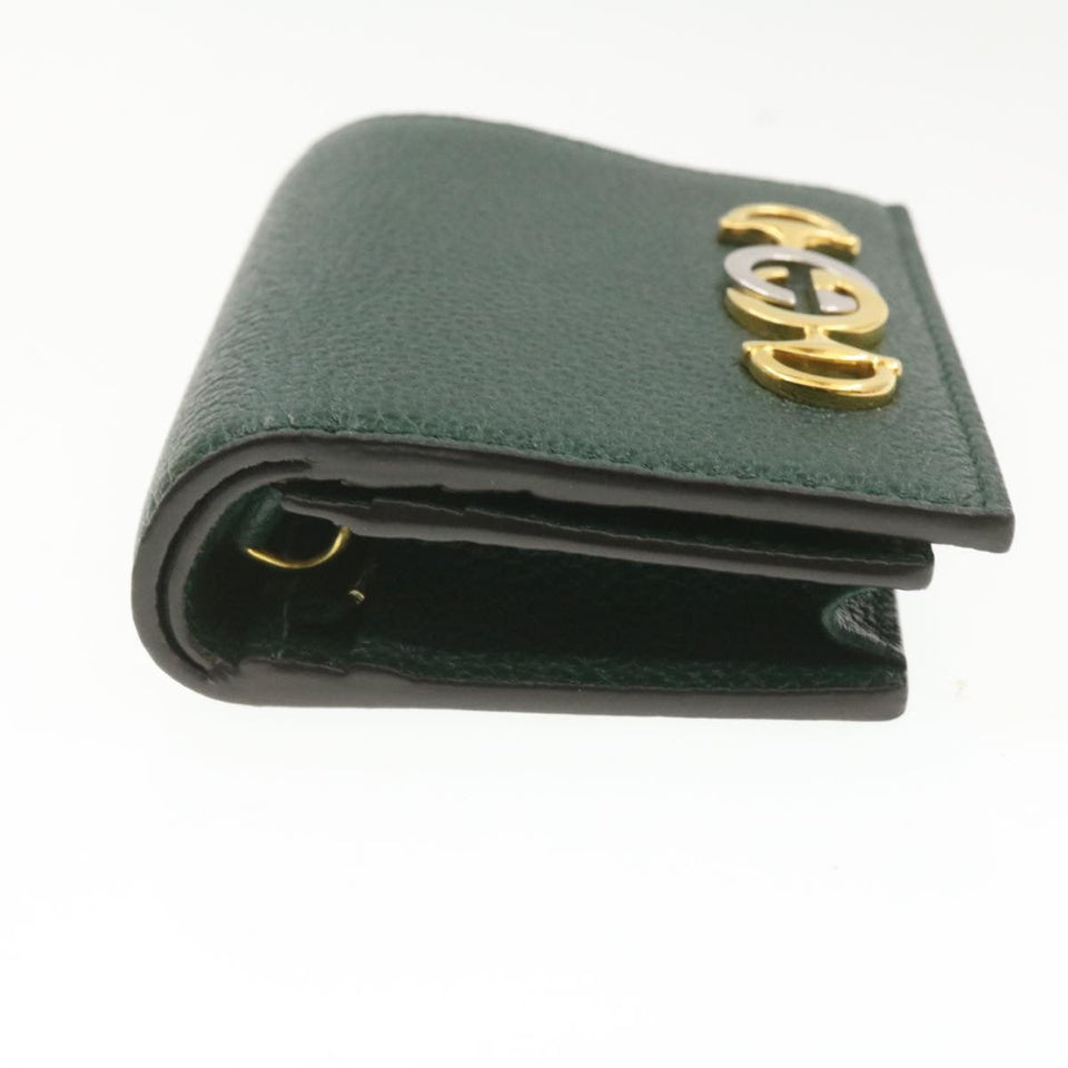 Gucci Zumi Long Wallet Leather Green am272b