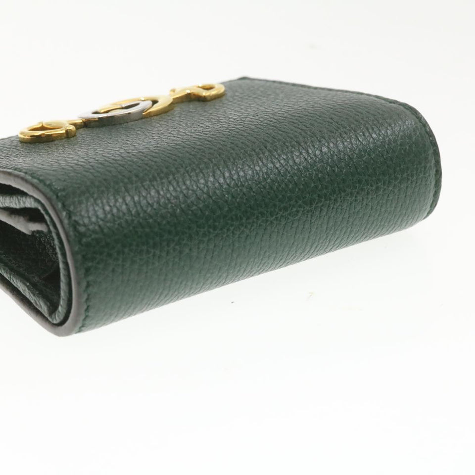 Gucci Zumi Long Wallet Leather Green am272b