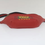 Gucci Sherry Line Waist Bag Leather Red am462b