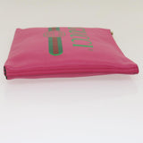 Gucci Web Sherry Line Soho Clutch Bag Leather Pink am481b