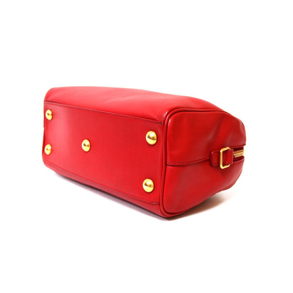 Saint Laurent- Paris Baby Duffle Handbag Red