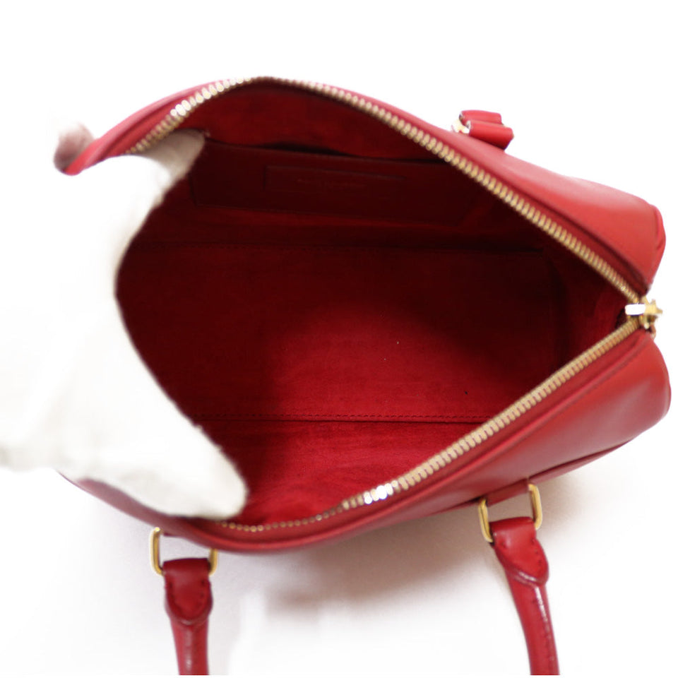 Saint Laurent- Paris Baby Duffle Handbag Red