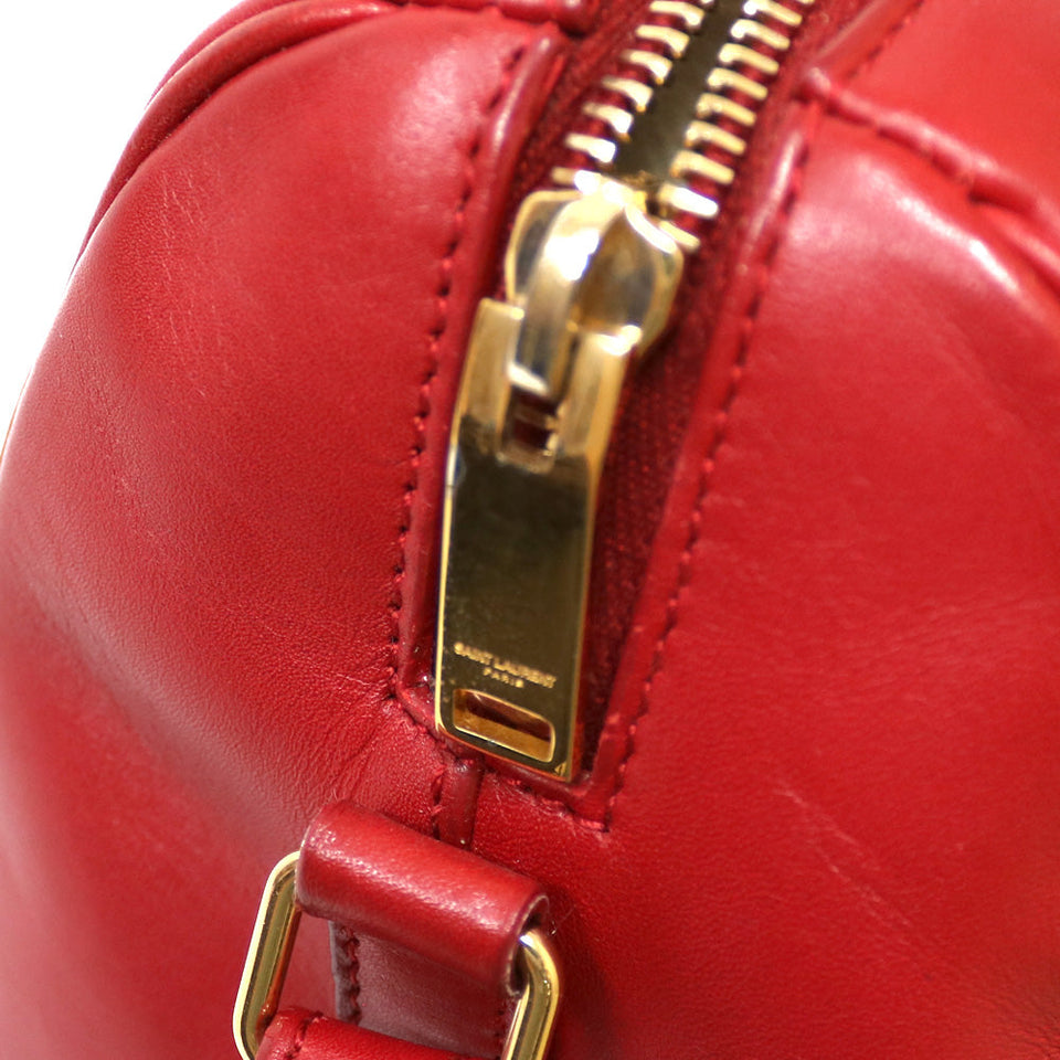 Saint Laurent- Paris Baby Duffle Handbag Red