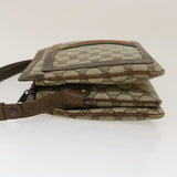 Gucci Web Sherry Line GG Canvas Shoulder Bag Beige Red Green bs1024