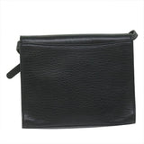Luxury BurberrySs Shoulder Bag Leather Black Auth bs10626