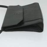 Luxury BurberrySs Shoulder Bag Leather Black Auth bs10626
