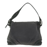 Luxury Burberry Shoulder Bag Canvas Gray Auth bs10635