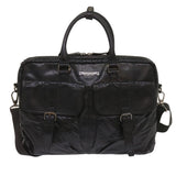 Luxury Burberry Shoulder Bag Leather 2Set Brown Black Auth bs11672