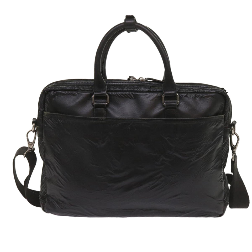 Luxury Burberry Shoulder Bag Leather 2Set Brown Black Auth bs11672