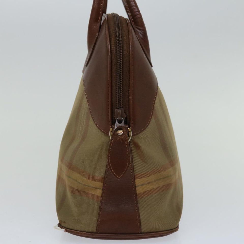 Luxury BurberrySs Hand Bag Canvas Brown Auth bs12031