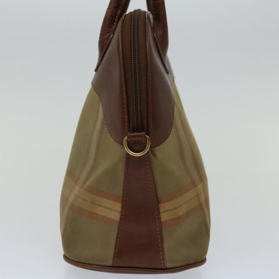 Luxury BurberrySs Hand Bag Canvas Brown Auth bs12031
