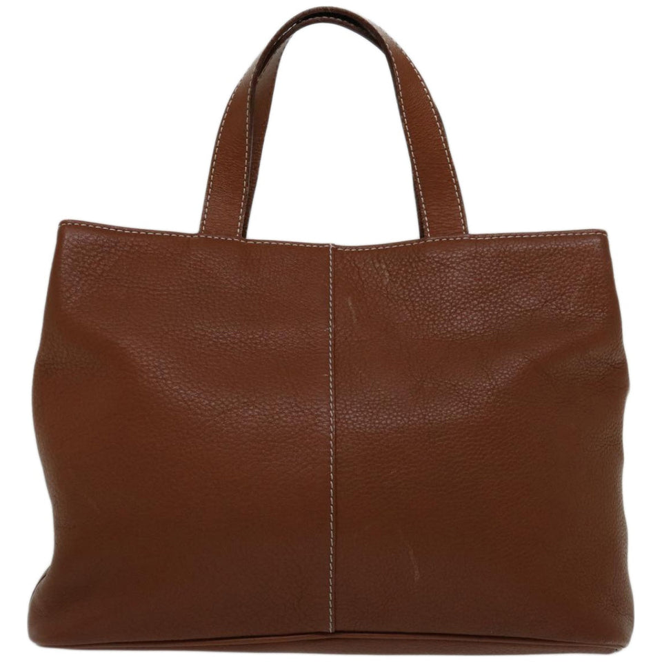 Luxury BurberrySs Hand Bag Leather Brown Auth bs12032