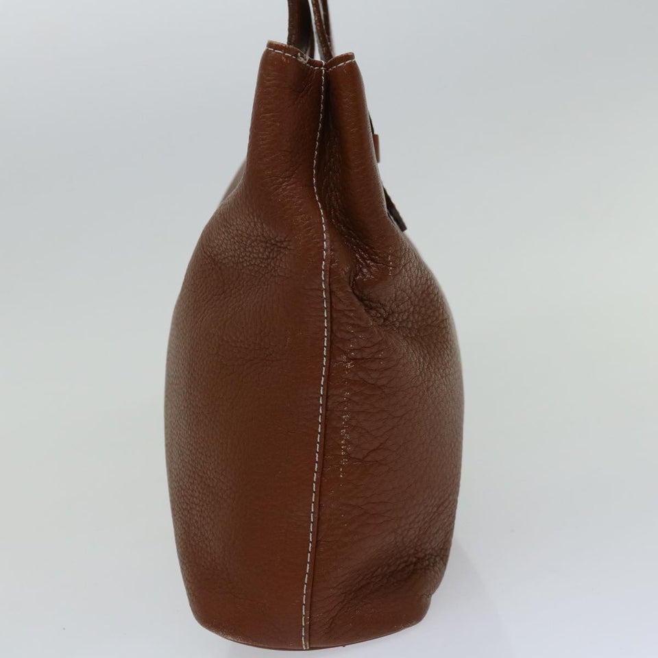Luxury BurberrySs Hand Bag Leather Brown Auth bs12032