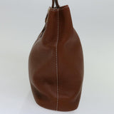 Luxury BurberrySs Hand Bag Leather Brown Auth bs12032
