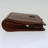 Luxury BurberrySs Clutch Bag Leather Brown Auth bs12180