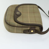Luxury BurberrySs Nova Check Shoulder Bag Canvas Beige Auth bs12210