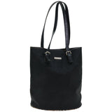 Luxury BurberrySs Nova Check Blue Label Shoulder Bag Nylon Beige Black Auth bs12222