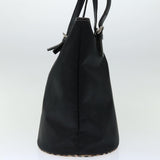 Luxury BurberrySs Nova Check Blue Label Shoulder Bag Nylon Beige Black Auth bs12222