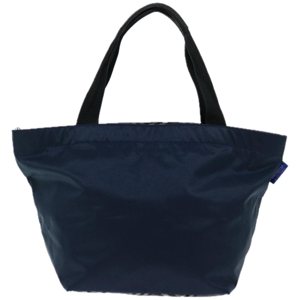 Luxury BurberrySs Blue Label Hand Bag Nylon Navy Auth bs12309